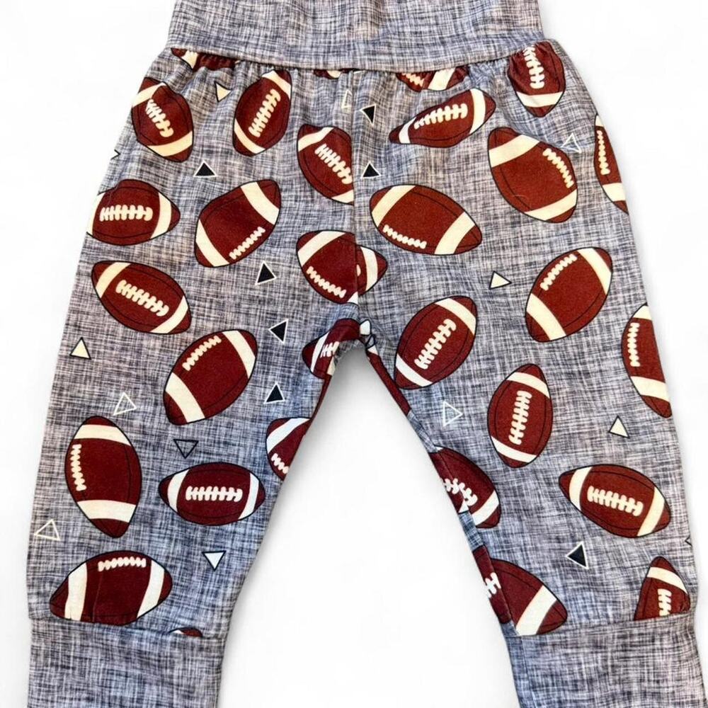 Football print baby pants size 6-9 m